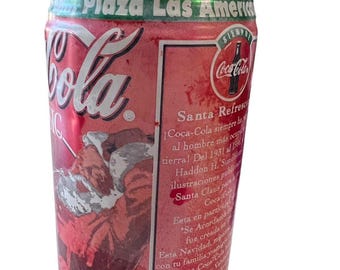 （あ002）コカコーラ　サンタ　空き缶 スペインのサンタコカコーラ缶 フランス1997年版 多少色褪せあり