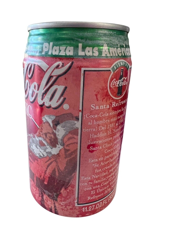 スペインのサンタコカコーラ缶 フランス1997年版 多少色褪せあり
