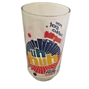 Vintage Diet Pepsi Glass Ray Charles Campaign You Got the Right One Uh-huh