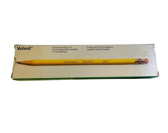 FaberCastell New Old Stock Pack of 12 Pencils 3557-2 Velvet V-5