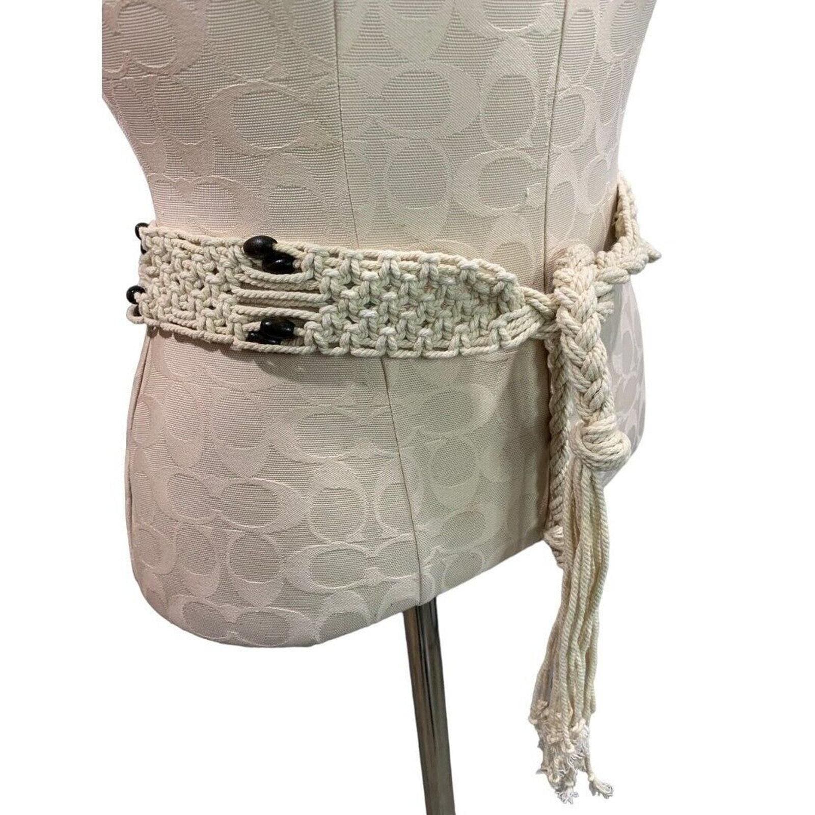 Boho Woven Beaded Macrame Tie Belt DIY Macrame Belt Tutorial | Easy Step-by-Step Tutorial for  main image 3