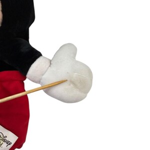 Vintage Walt Disney World Mickey Mouse Hand Puppet 12" Plush Red Hat image 8