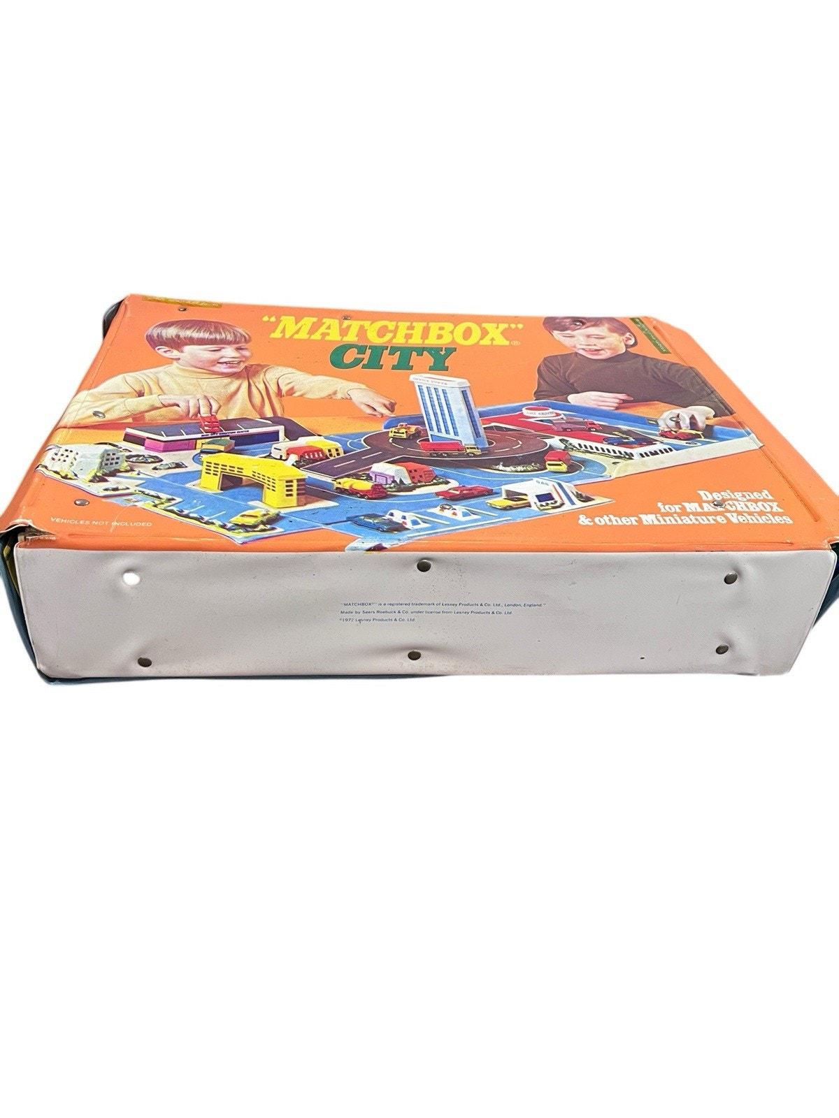 Vintage Matchbox City Play Set Vinyl 1973 Carry Case Travel All in