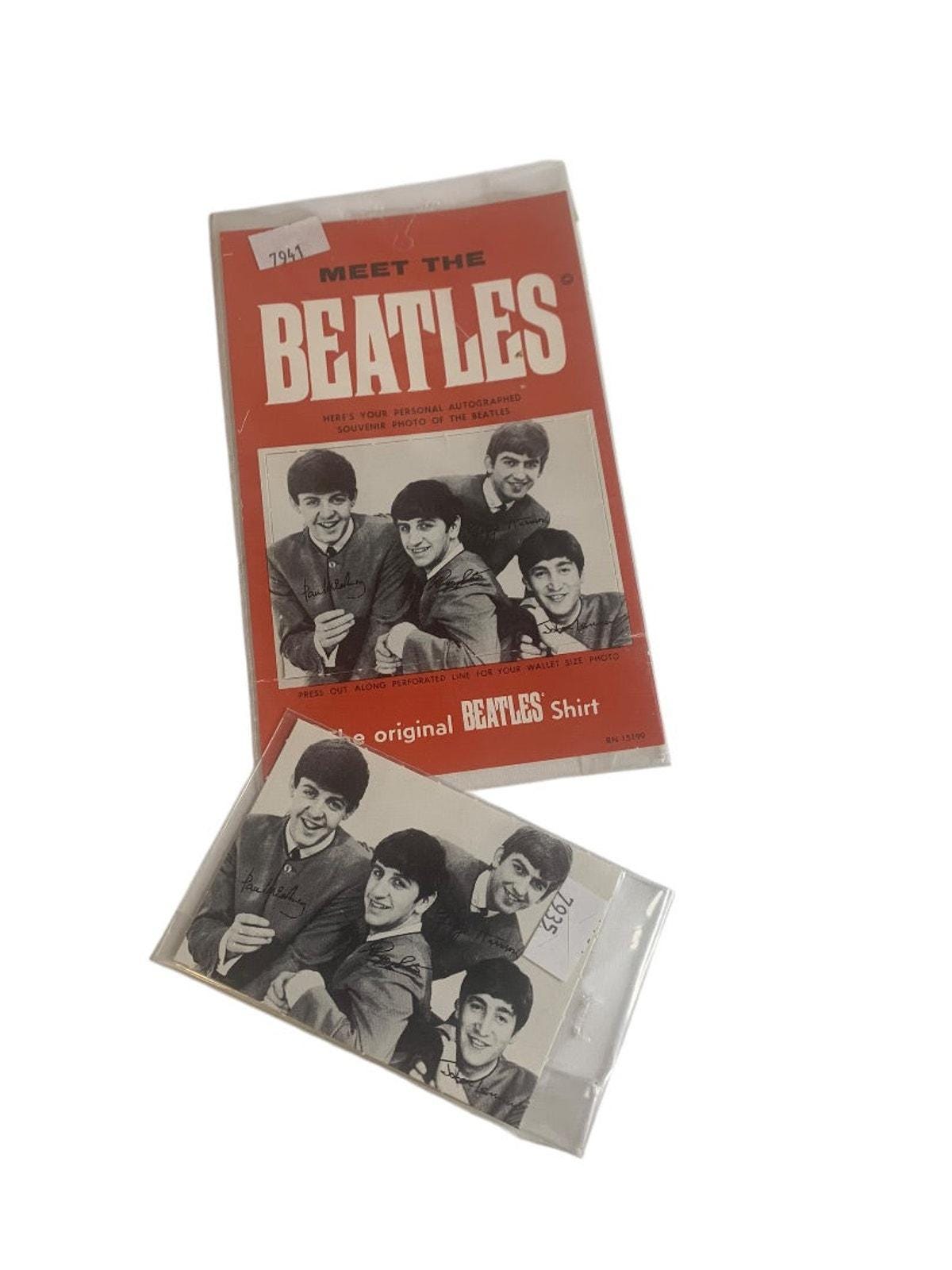 Vintage Beatles Shirt Hang Tags 