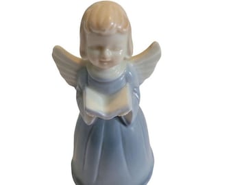 Ceramic Angel Book Hand Bell Choir Decorative Japan Dinner Bell