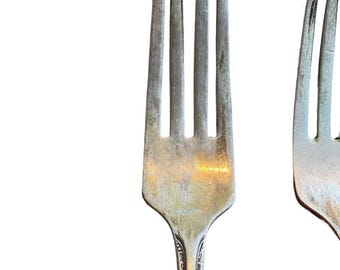 Antique 1937 Gorham Cavalier Silverplate Silverware Forks Flatware