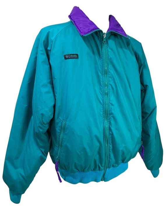 Size XL Columbia 1990s Reversible Mens Ski Jacket Teal Purple - Etsy