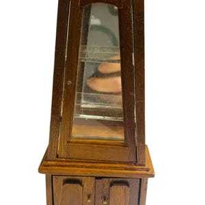 Vintage Price Miniature Dollhouse A-Frame Curio Cabinet Glass Mirrors