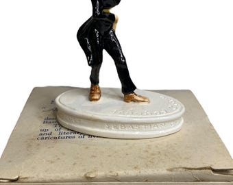 Sebastian Miniatures 2255 Ichabod Crane Figurine Signed Vintage with Box