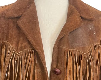 Pioneer Wear 10 Vintage Suede Leather Fringe Jacket Albuquerque