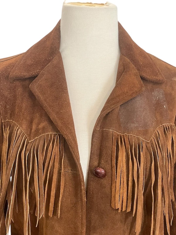 ジャケット・アウター pioneer wear leather jacket Vintage Pioneer Wear Mens Leather Fringe Jacket Size 2XT