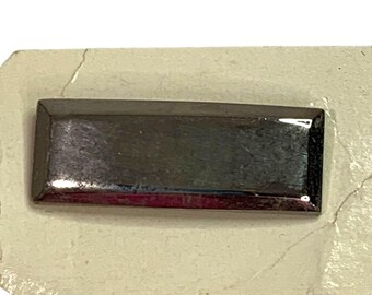 Vintage Silvertone Lapel Pin Bar Double Back Rectangle 1" x .4"