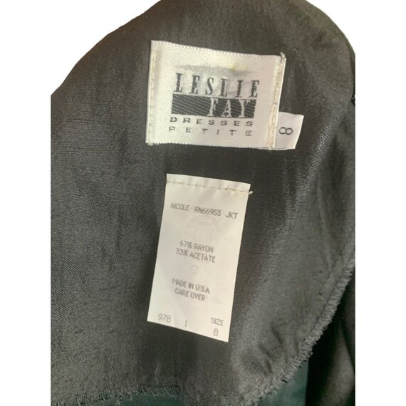 Costume Tailleur Perlé Noir Leslie Fay - Taille 18WP, Neuf Avec étiquettes