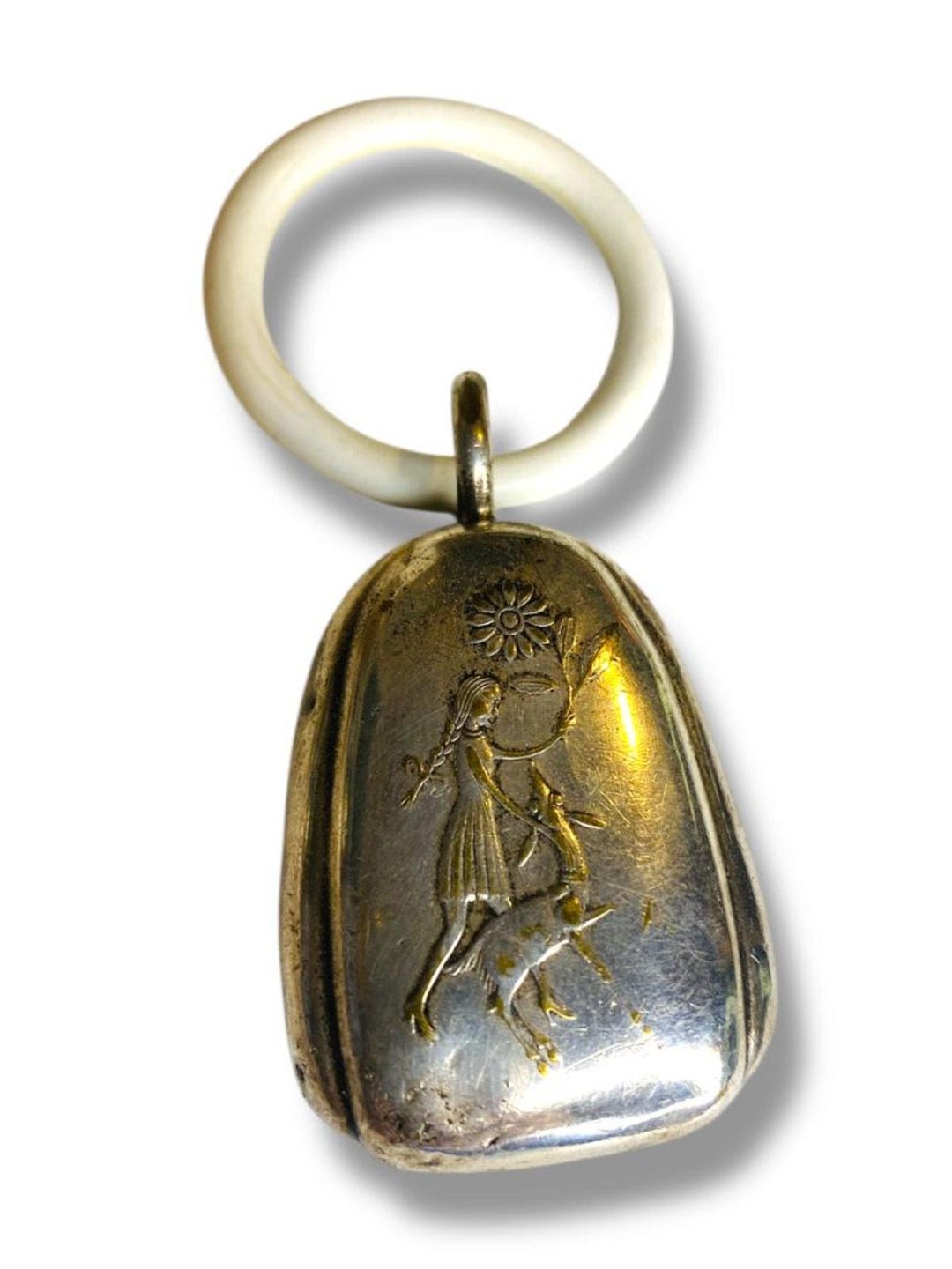 1930s WMF Silverplate Decorative Bell Rattle 2.5