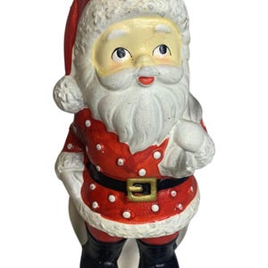 Paper Mache Vintage KN Japan Santa Figurine 8 Inch