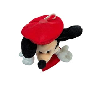 Vintage Walt Disney World Mickey Mouse Hand Puppet 12" Plush Red Hat image 6