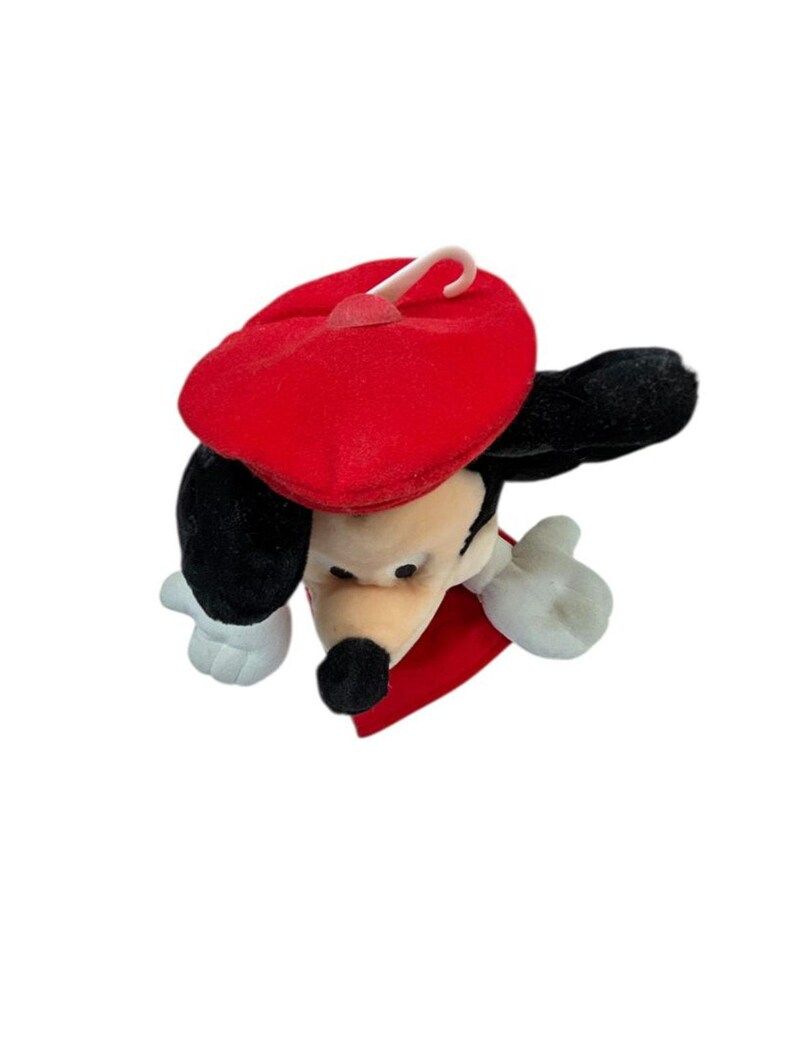 Vintage Walt Disney World Mickey Mouse Hand Puppet 12" Plush Red Hat image 6