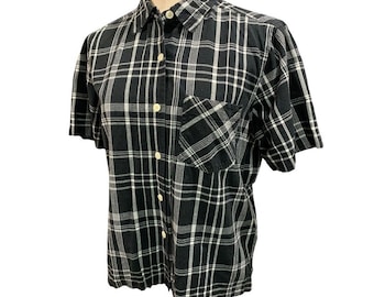 Medium Erika & Co Women's 1990s Vintage Short Sleeve Button Up Shirt Plaid
