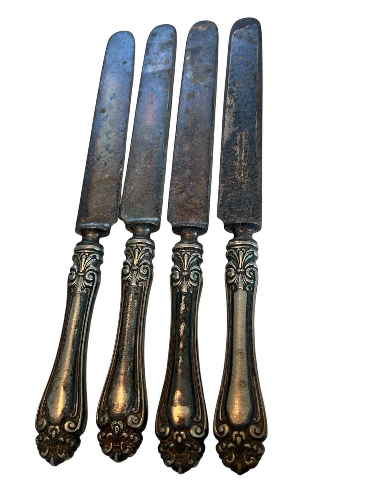 Antique VICTORIA Silverplate Dinner Knife by 1890 Jennings Bros