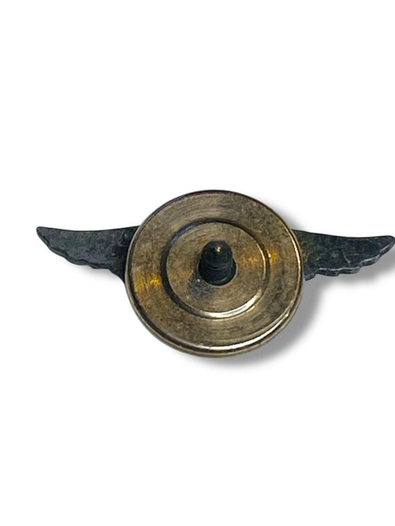Vintage National Aeronautic Association (NAA) Wings Lapel Pin 1" Sterling Silver View 4