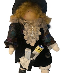 1997 Little Souls Inc Liza A Swanky Soul Handmade Plush Doll Gretchen Wilson 24&quot;