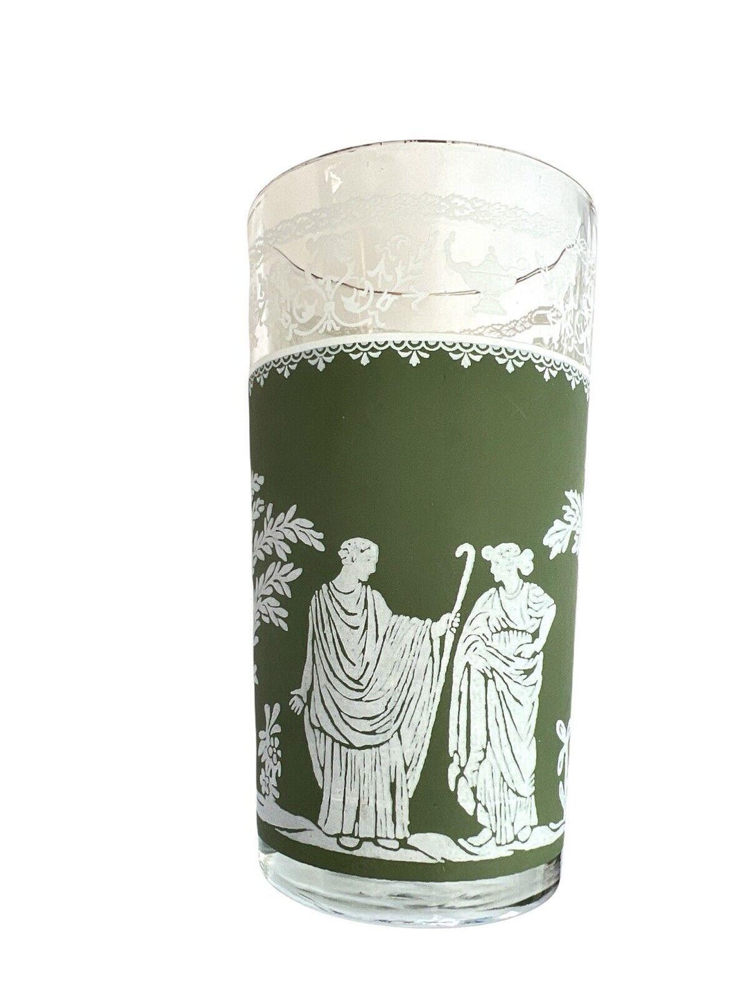 Wedgewood Jasper Jeanette Glass Green White Jasper Egyptian