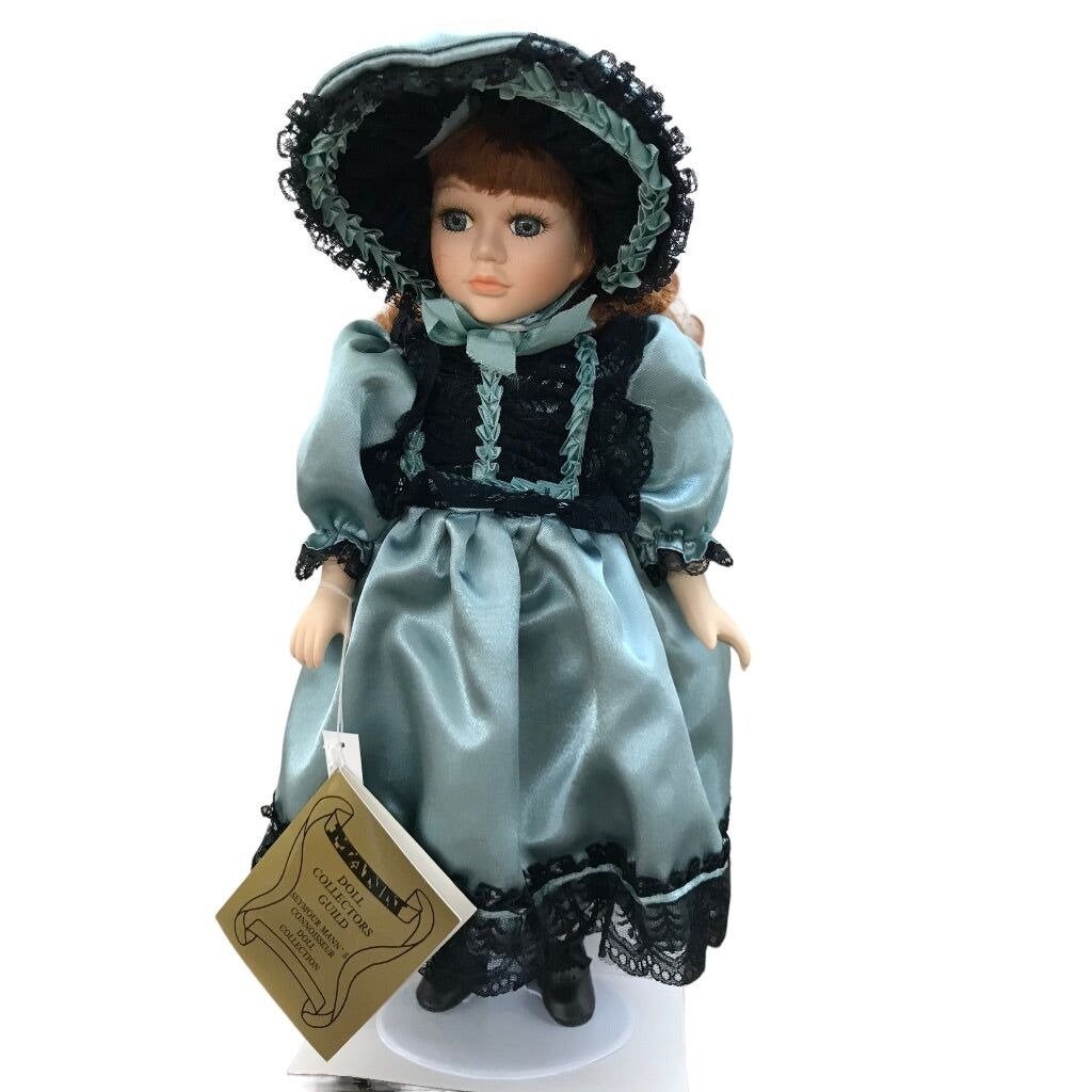 アンテイーク　オルゴール人形　　Seymour Mann（シーモア・マン）社製 Vintage Seymour Mann Connoisseur Collection Doll With Stand 15