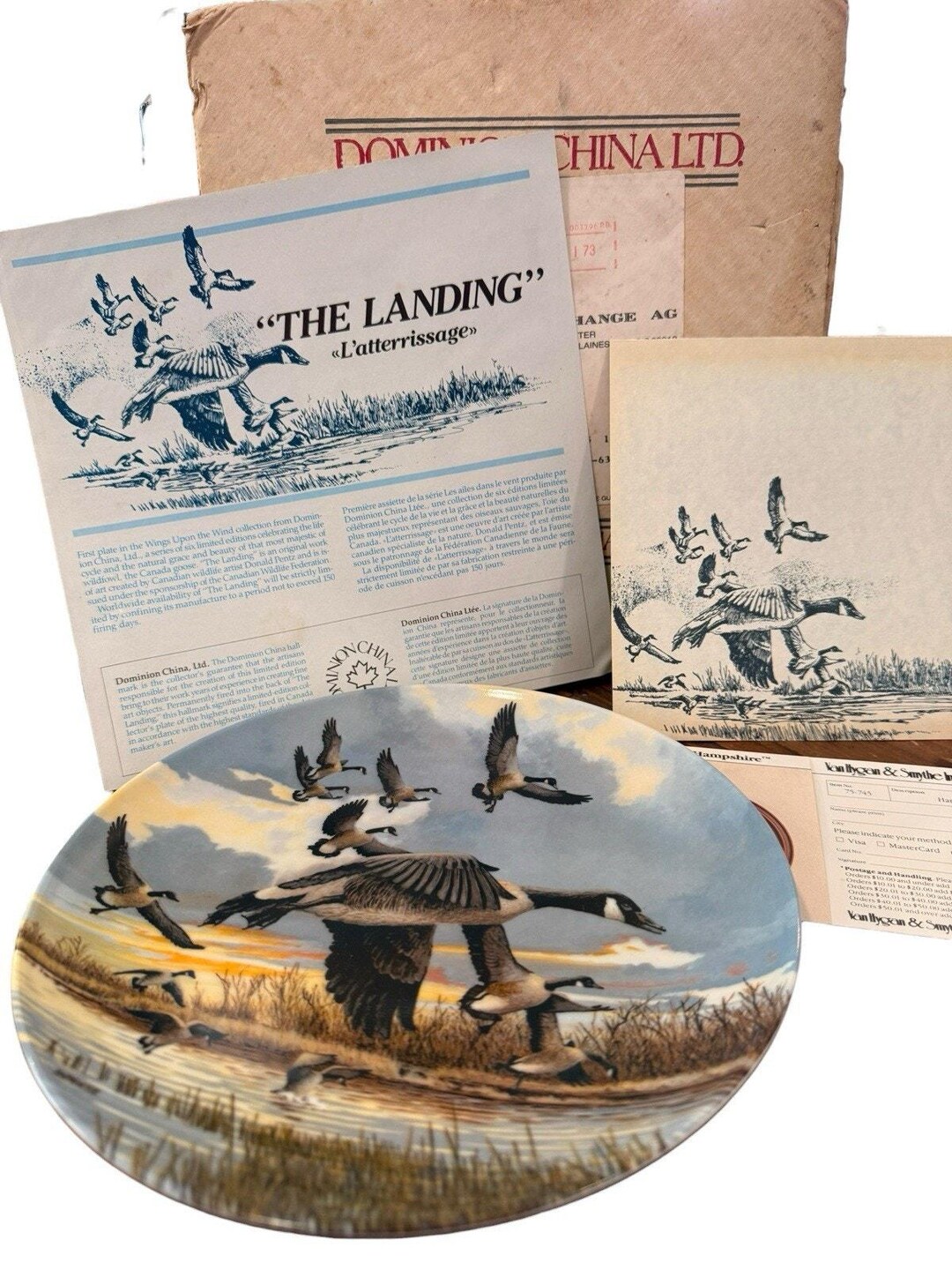 The Landing Canadian Goose Bradford Exchange Collector Plate - Etsy