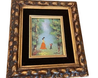 Amazing Piece With Original Gallery Label 1970s Vintage Louis