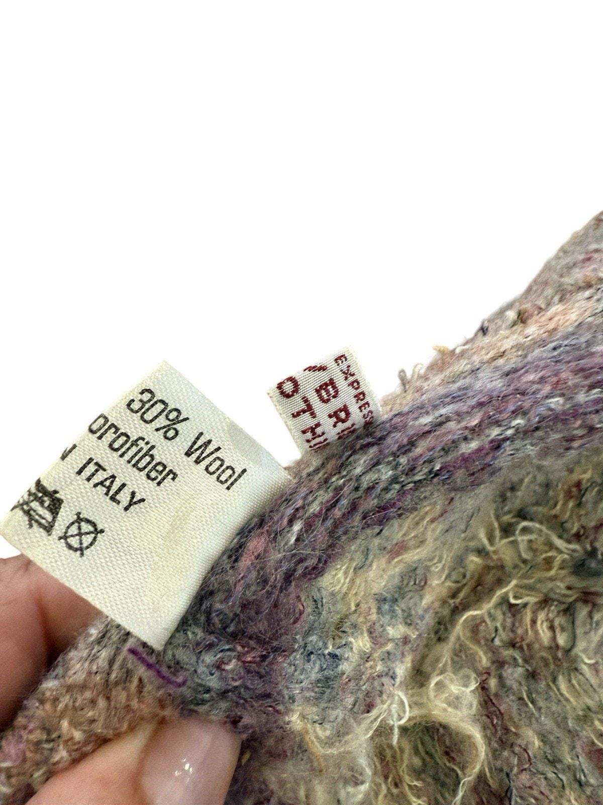 VTG Wool Blend Made In Italy One Size Knit Beanie Hat Strawbridge Clothier 100% Merino Wool Hat | Knit Rigger Hat | USA Made – Duckworth main image 3