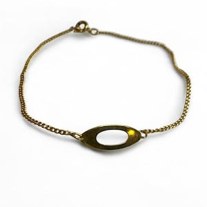 Vintage Delicate Goldtone Chain Bracelet 8 Inch Spring Clasp