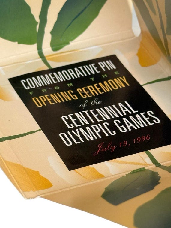 Vintage 1996 Olympics Opening Ceremony Bag, Programs Closing