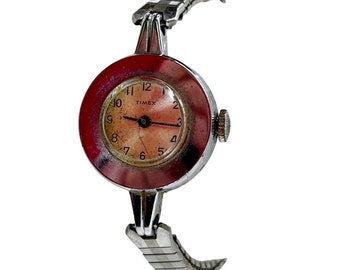 Vintage Timex Women's Silvertone Wrist Watch Salvage Condition