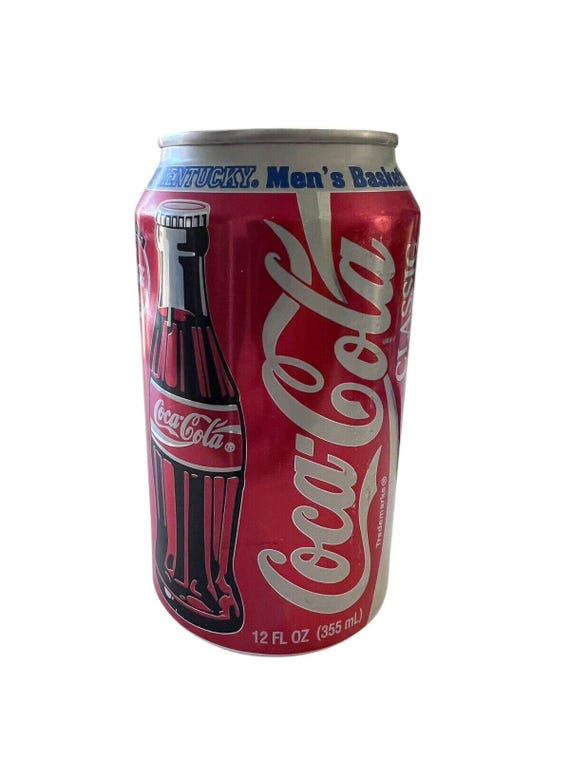 University of Kentucky National Champions Coke Can 1996 - Etsy