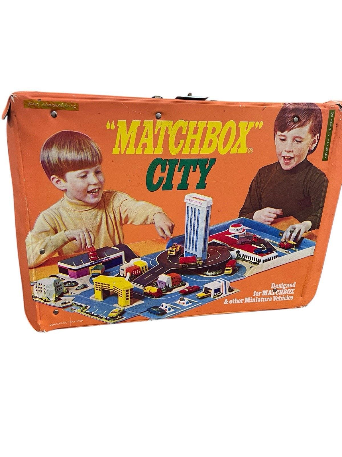 Vintage Matchbox City Play Set Vinyl 1973 Carry Case Travel All in