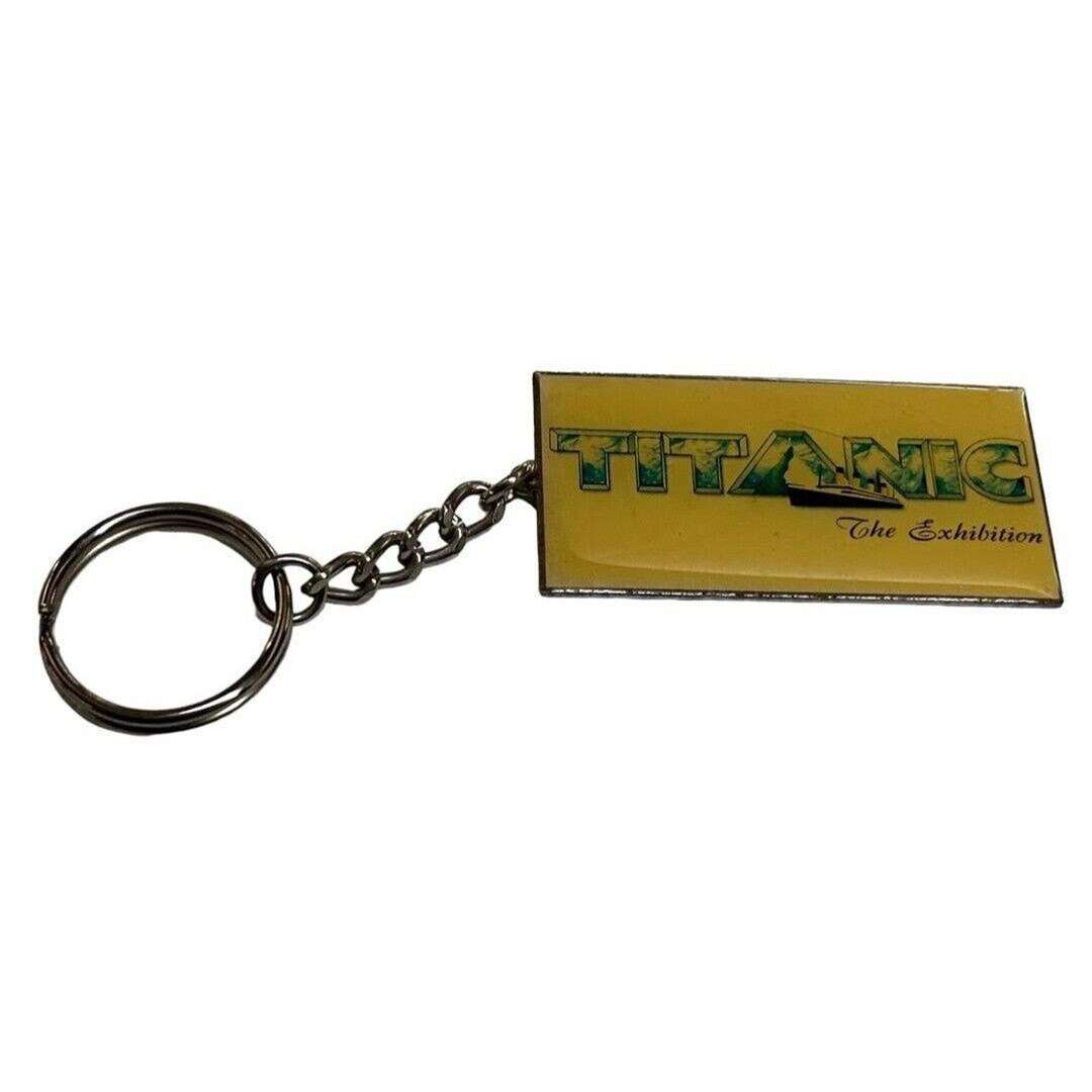 Vintage Titanic the Exhibition Keychain Key Ring Resin Over Metal 2.5 ...