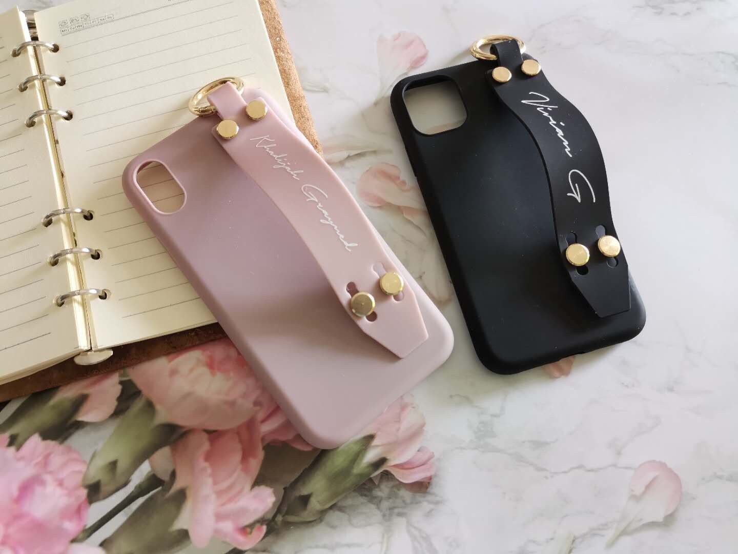 Custom Phone Casepersonalised Hand Wrist Strap Iphone Etsy