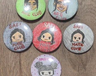 Life Is Strange: Double Exposure Pins - Safi Hate Club / Amanda Hate Club