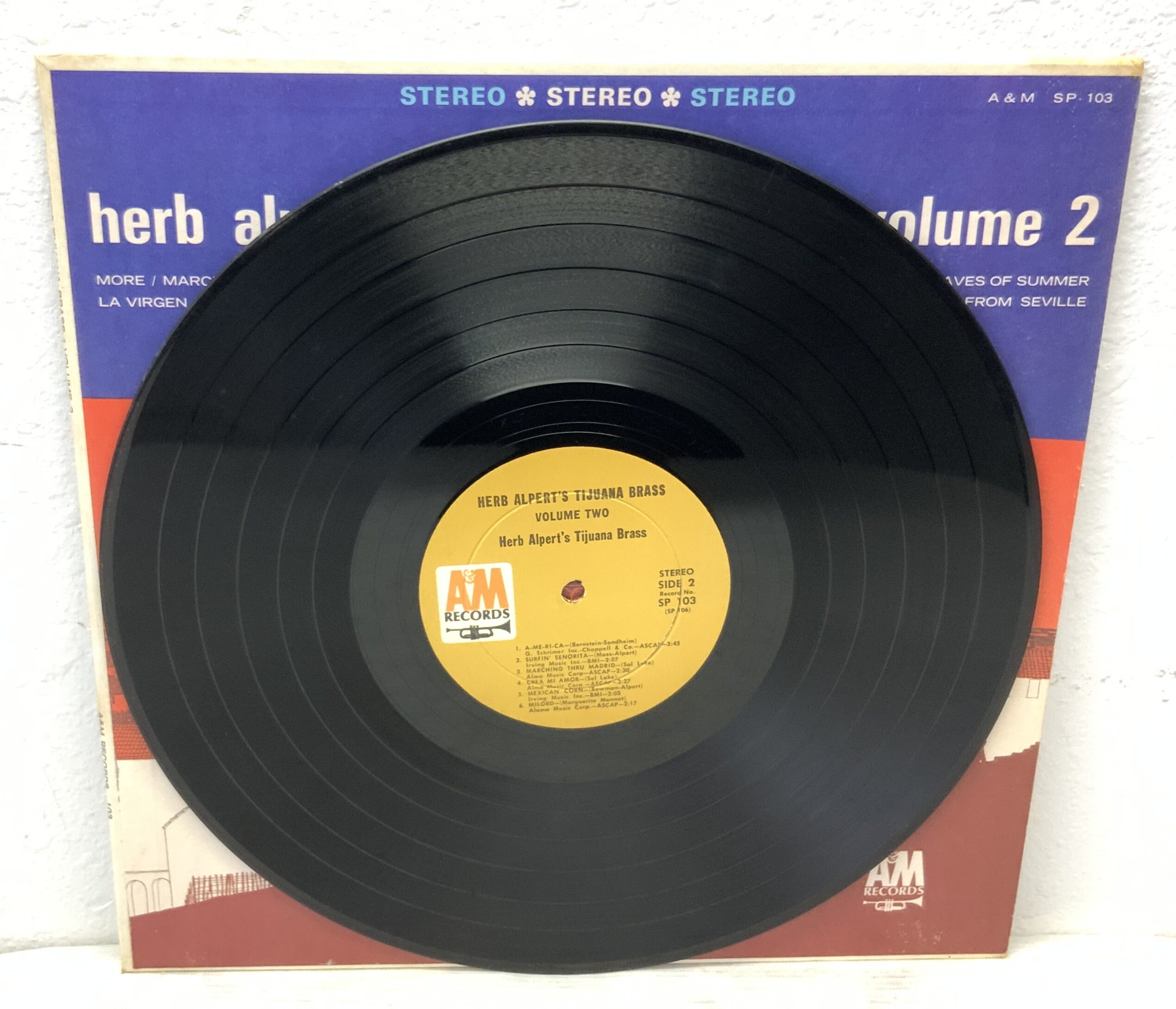 Herb Alpert's Tijuana Brass Volume 2 Vinyl LP Record Etsy