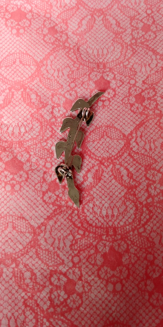 Pretty silver abalone brooch - image 2