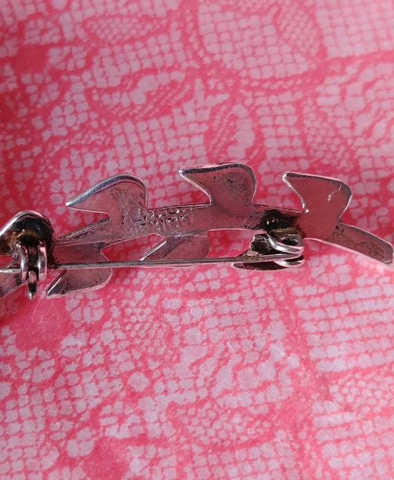 Pretty silver abalone brooch - image 3