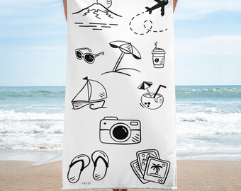 Social Travel Beach Towel