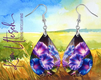 September Morning Glory Earrings — A Bloom of Renewal and Quiet Optimism