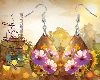 October Cosmos Earrings — A Bloom of Harmony and Open Hearted Joy