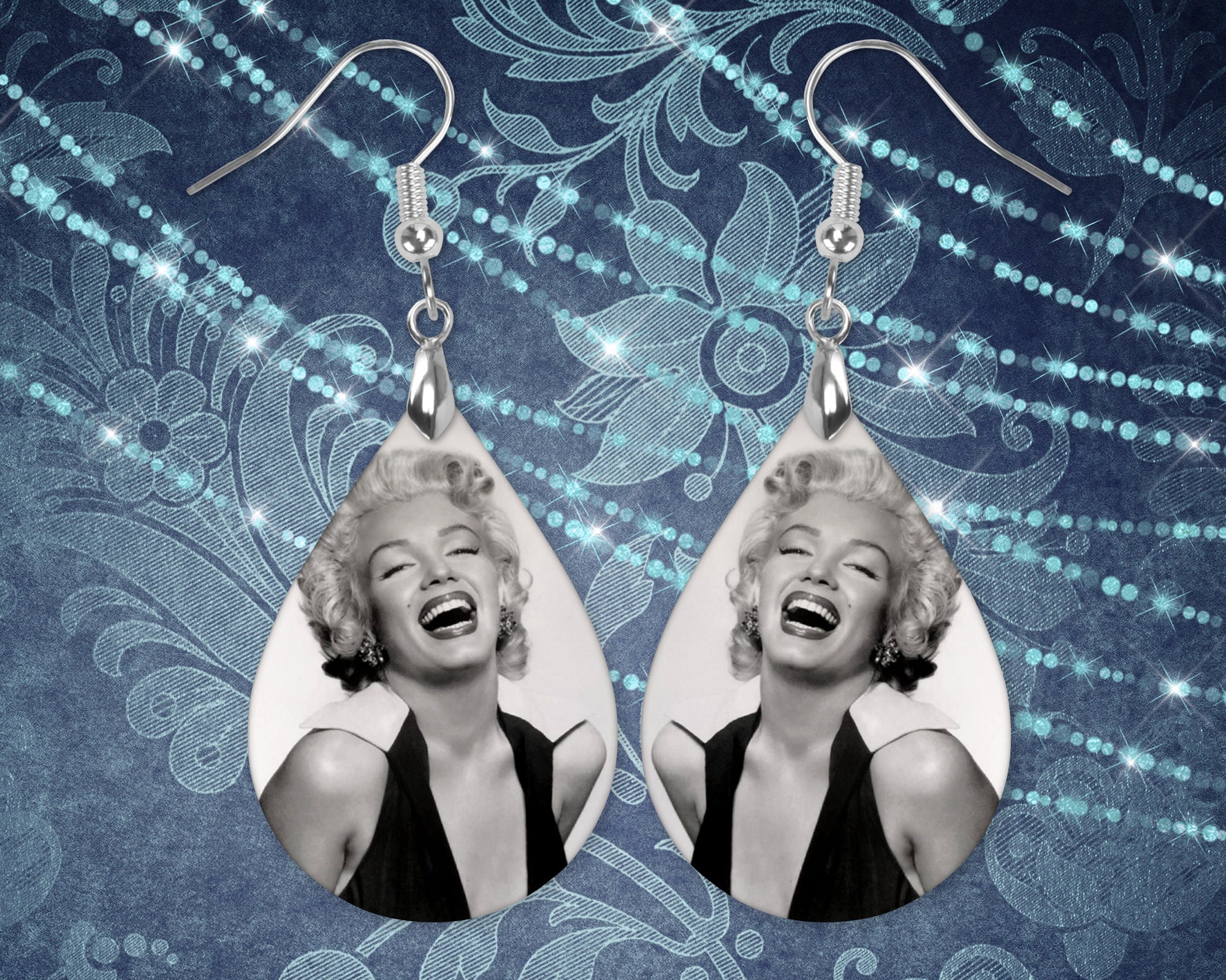 22*30CM Celebrity Marilyn Monroe Printed Faux Leather Diy Sewing