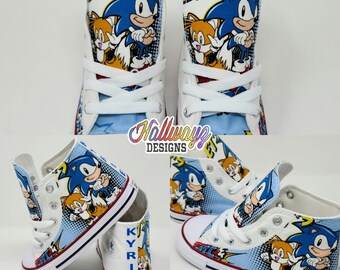 Sonic the hedgehog Converse Shoes