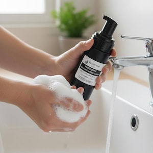 Foaming Hand Wash with Pure Lemongrass & Lime Essential Oils – Formulated with Aloe Vera, Pro-Vit B5 and Glycerin- Natural Hand Care (100mL)