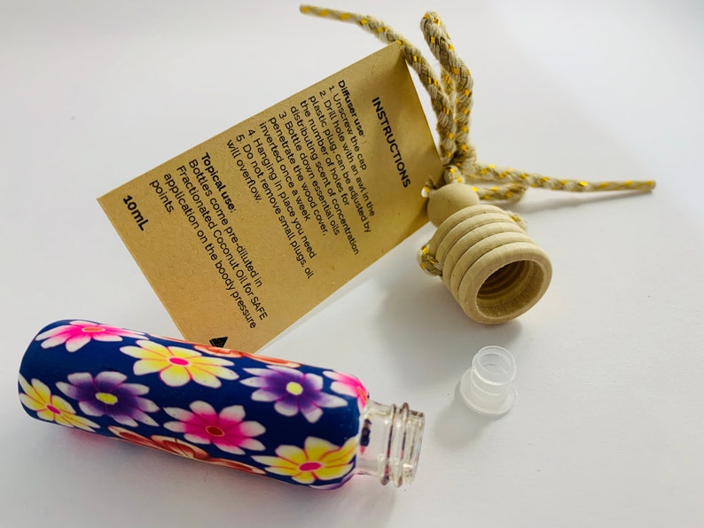 BEST SELLER Essential Oils Blends/ Floral Art Bottle /Aromatherapy/Car Diffuser/Closet Freshner/ Thank you gift image 10