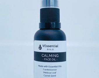 Calming Face Oil/ Skin Care made with Essential Oils/ wrinkles prevent/ rejuvenate skin/