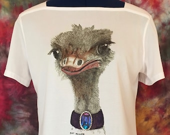 Women's Shirts, Shirts with Ostrich, Ostrich Lover Gifts, Gifts for Women, Gift for Mom, Ostrich, Shirts for Women, Ostrich Lovers Shirt